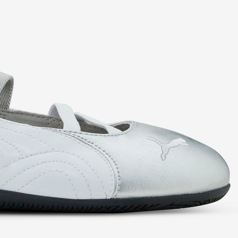 Women's Speedcat Ballet Metallic PUMA Silver | PUMA White Footwear