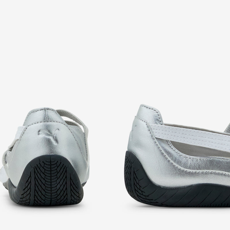 Women's Speedcat Ballet Metallic PUMA Silver | PUMA White Footwear