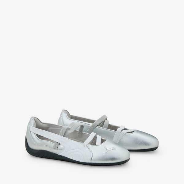 Women's Speedcat Ballet Metallic PUMA Silver | PUMA White Footwear