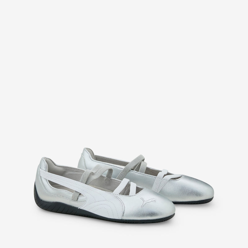 Women's Speedcat Ballet Metallic PUMA Silver | PUMA White Footwear