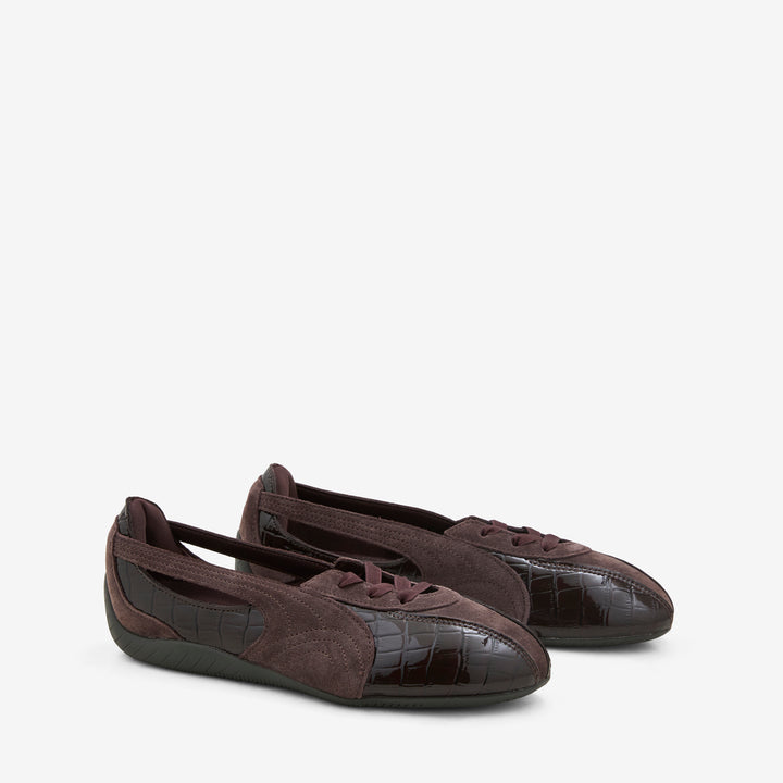 Women's Speedcat Ballet Nova Croc Chocolate Fondue | Gum Front