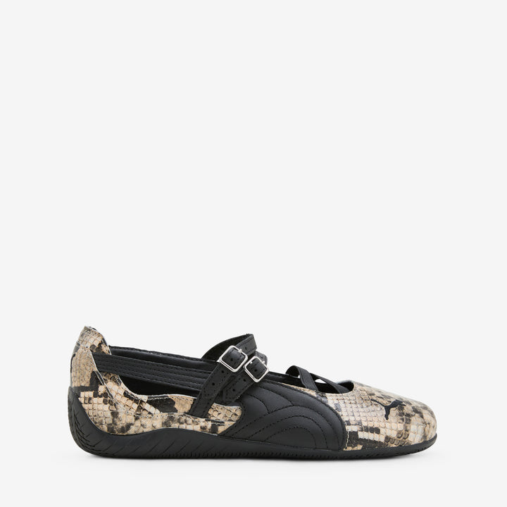 Women's Speedcat Ballet Snake PUMA Black | Vapor Gray