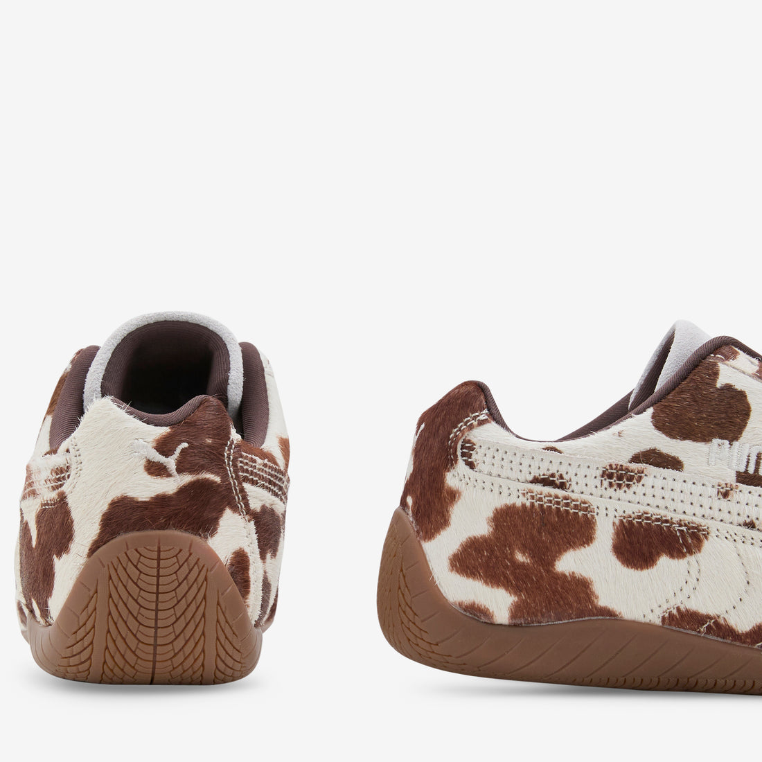 Women's Speedcat Cow Chocolate Brown | Gum Footwear