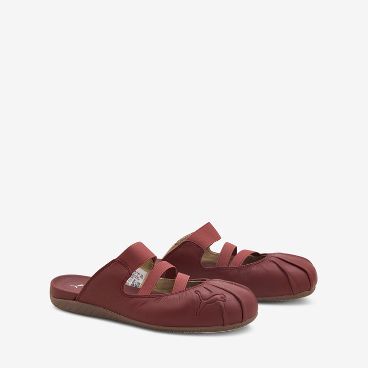 Women's Speedcat Mule Burgundy | Haute Coffee Front