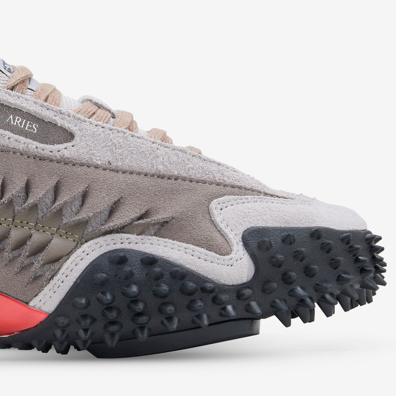 Aries x Mostro Craft Ecru | Mouse Gray Footwear
