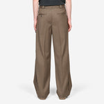 ABOVE THE CLOUDS x Pleated Work Pant Brown | Black