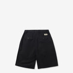 Pleated Shorts Washed Black