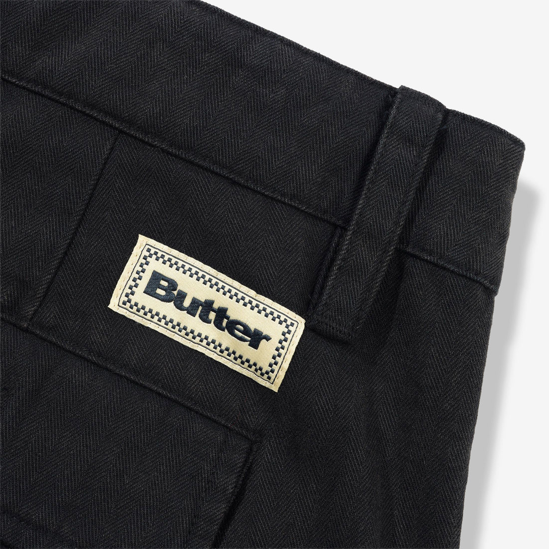 Pleated Shorts Washed Black Shorts