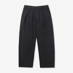 Pleated Trousers Washed Black