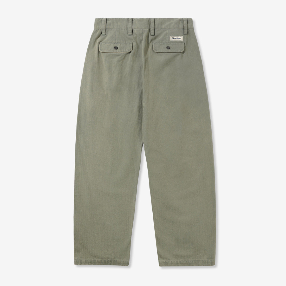 Pleated Trousers Washed Fatigue Pants
