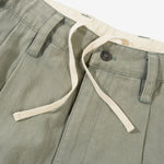 Pleated Trousers Washed Fatigue
