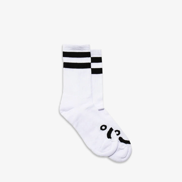 Happy Sad Socks White