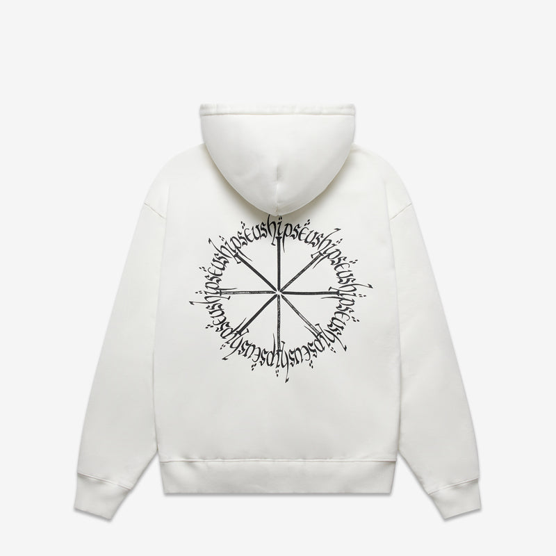 Sermon Zip Hoodie White