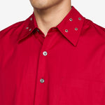 Above Shirt Lipstick Red Super Poplin