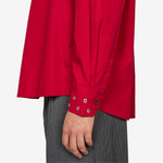 Above Shirt Lipstick Red Super Poplin