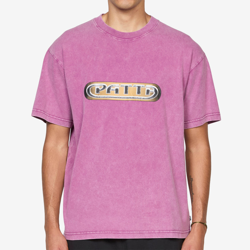 Gilded Acid Washed T-Shirt Boysenberry Tees
