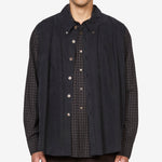 Double Borrowed Shirt Black Faux Lumberjack Check