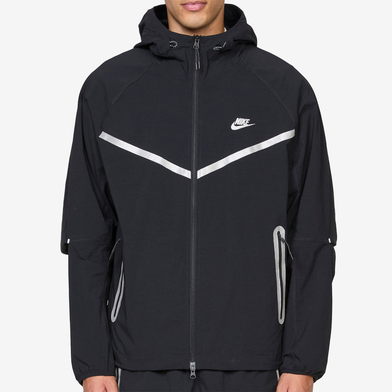 Nike Tech Full-Zip Woven Windrunner Jacket Black Jackets