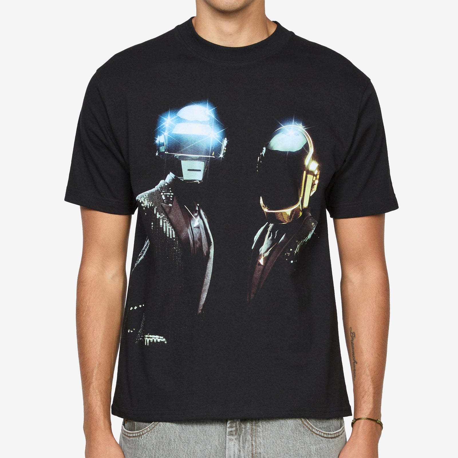 Daft Punk Duo T-Shirt Black – Above The Clouds