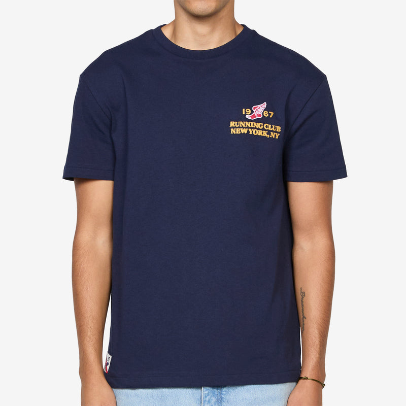 Classic Fit Heavyweight Jersey T-Shirt Cruise Navy Tees