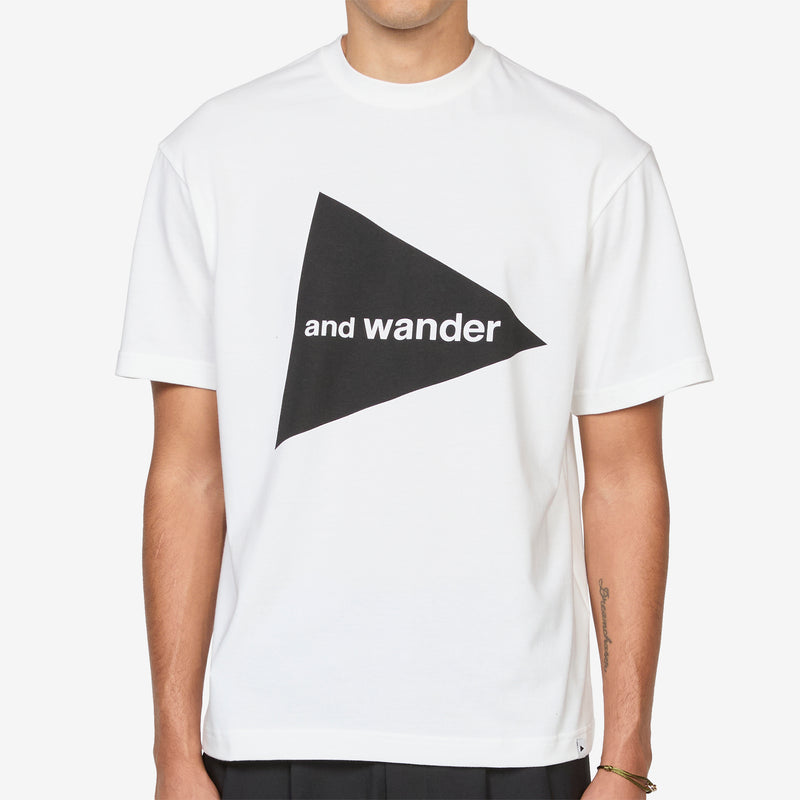 and wander Logo T-Shirt White Tees