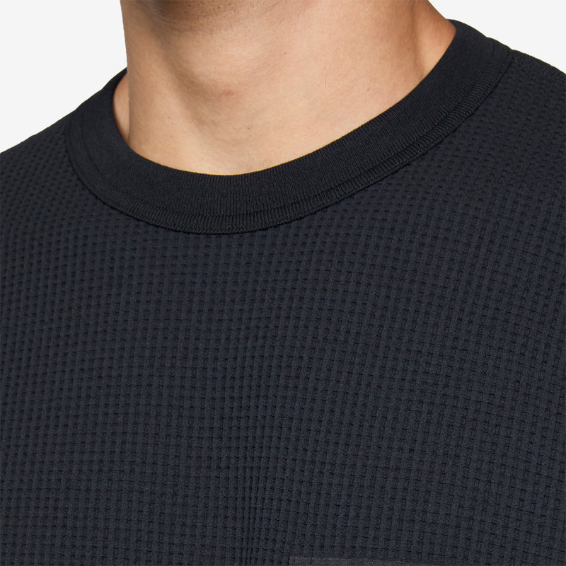 PE Waffle Longsleeve T-Shirt Black Tees