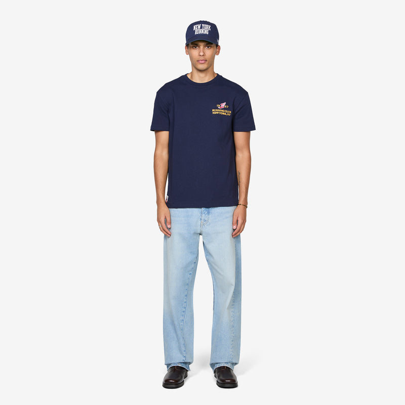 Classic Fit Heavyweight Jersey T-Shirt Cruise Navy Tees