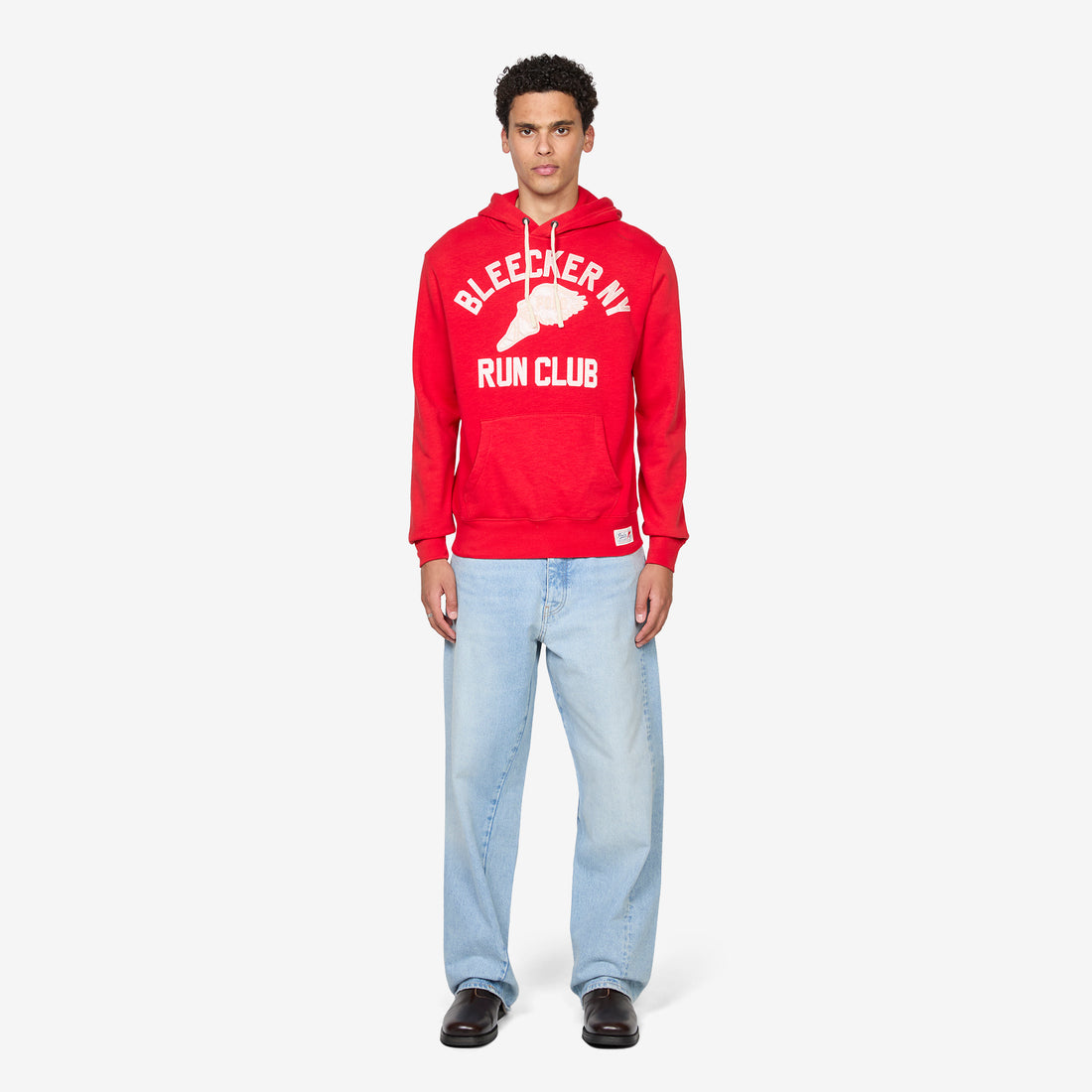 Slub Fleece Graphic Hoodie RL 2000 Red Jumpers