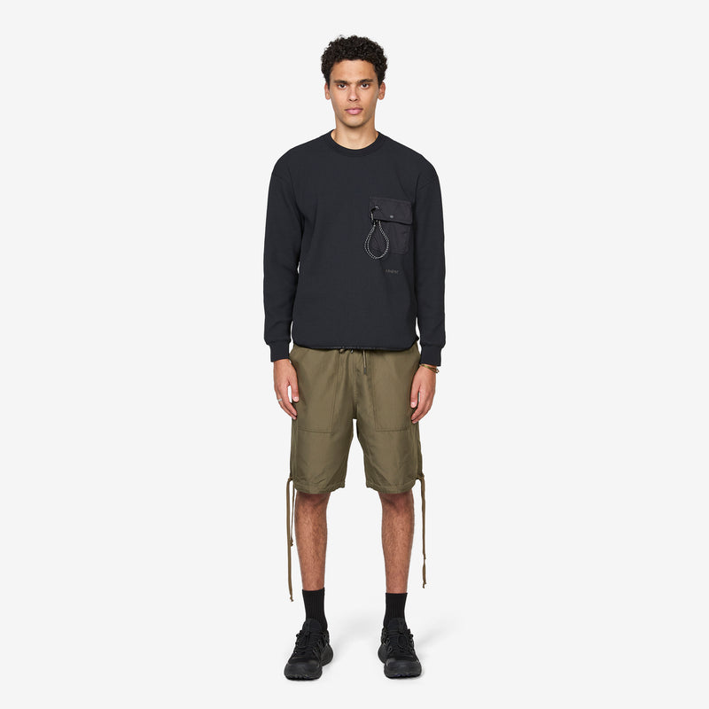 PE Waffle Longsleeve T-Shirt Black Tees
