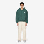 Classic Zip Up Hooded Sweater Bistro Green