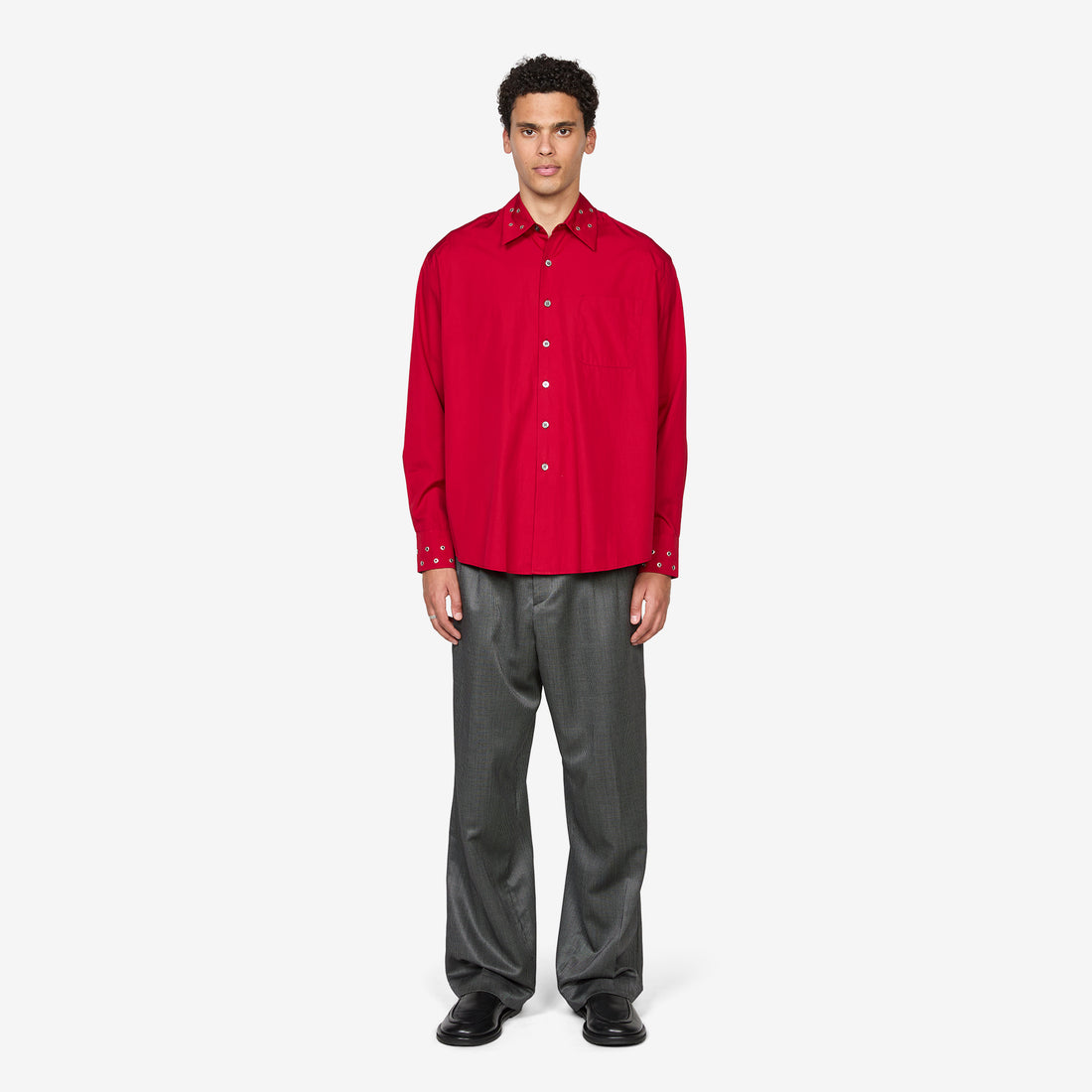 Above Shirt Lipstick Red Super Poplin Shirts