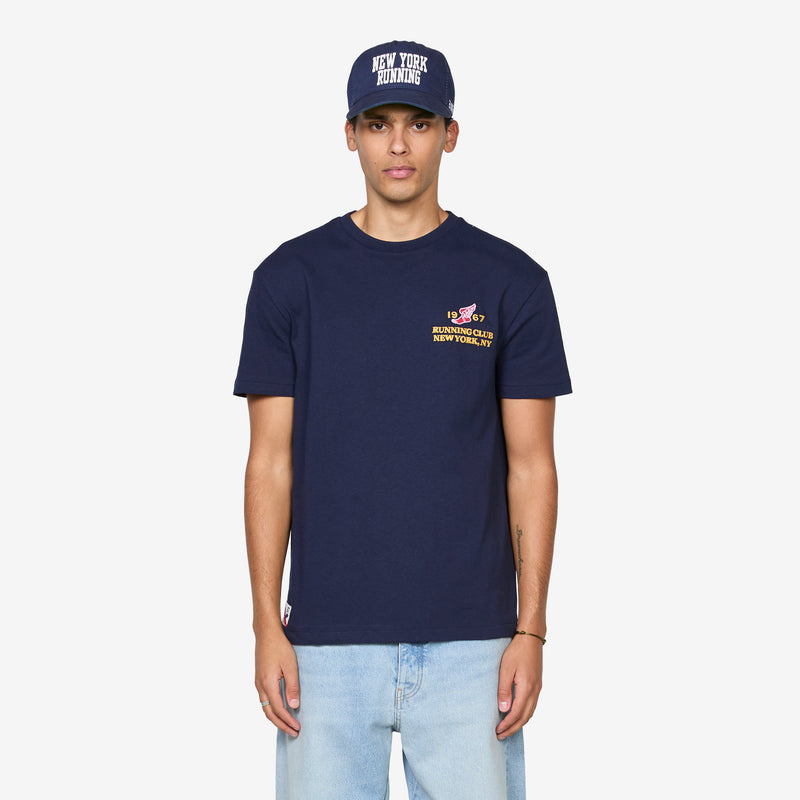 Classic Fit Heavyweight Jersey T-Shirt Cruise Navy Tees