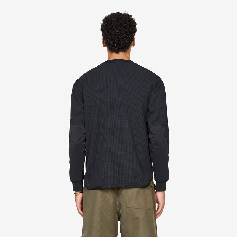 PE Waffle Longsleeve T-Shirt Black Tees