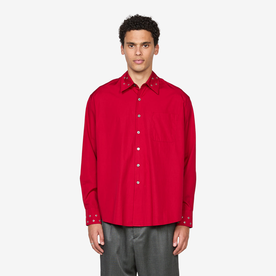 Above Shirt Lipstick Red Super Poplin Shirts