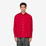 Above Shirt Lipstick Red Super Poplin