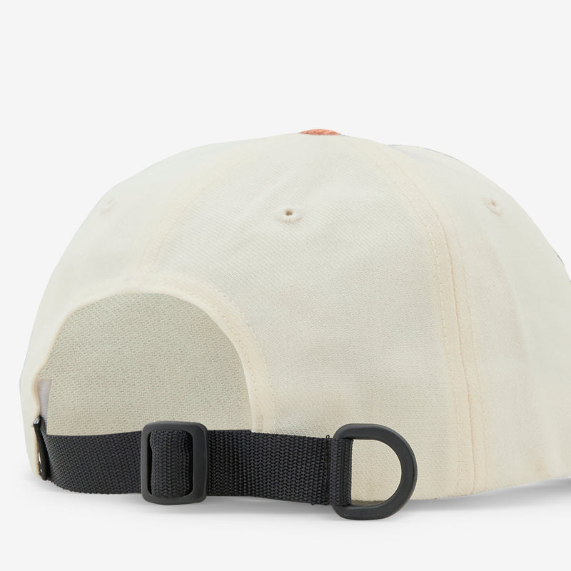 Records & Tapes 6 Panel Cap Natural White