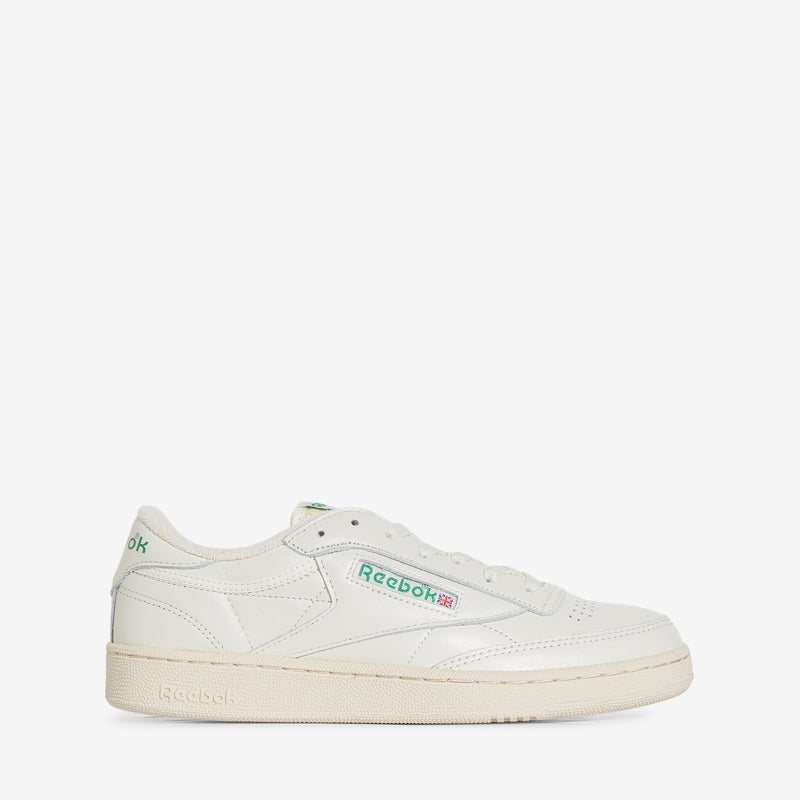 Club C 1985 TV Chalk | Paper White | Green Footwear