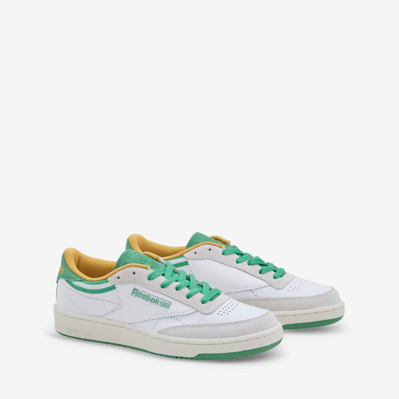 Club C 85 White | Upgrade Green | Chalk Footwear