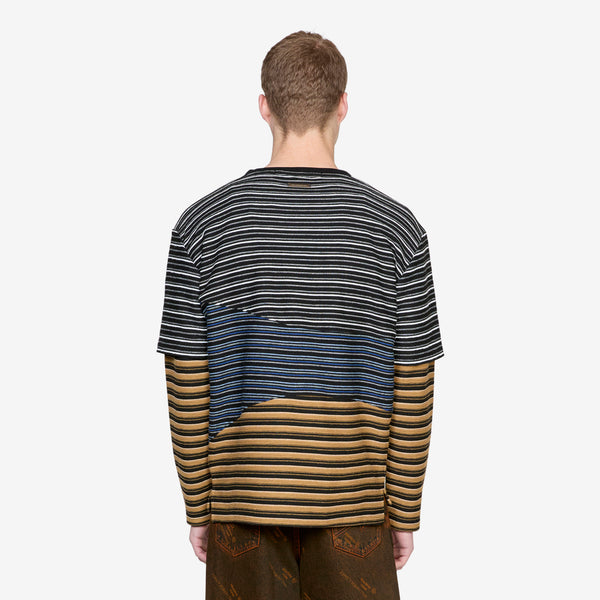 Stripe Layered Sweatshirt Multicolour Shirts