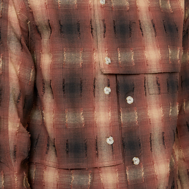 Check Layered Shirt Brown Shirts