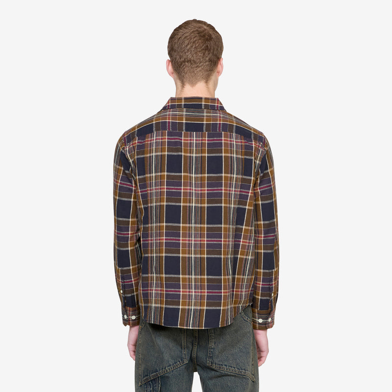 Tea Tree Plaid Shirt Navy Shirts