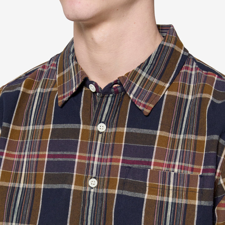 Tea Tree Plaid Shirt Navy