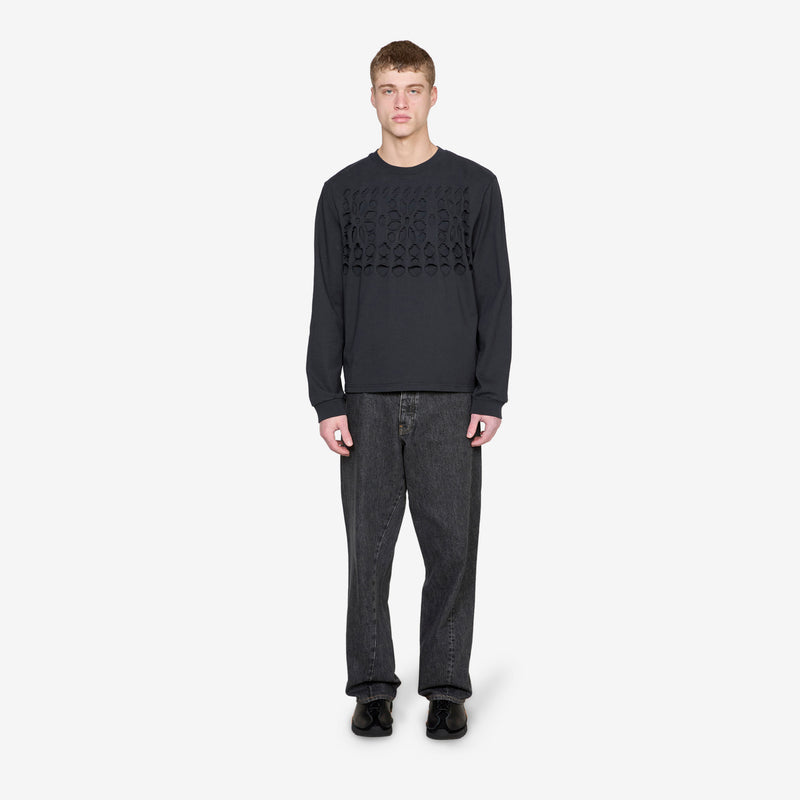 Tour Longsleeve Cut Fairisle Ink Band Jersey Tees
