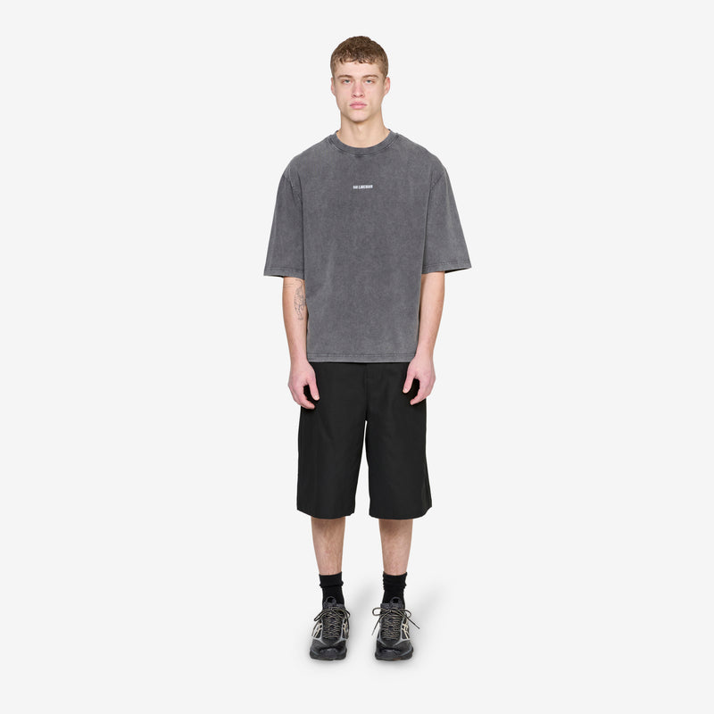 Graphic Oversized T-Shirt Dark Grey Tees