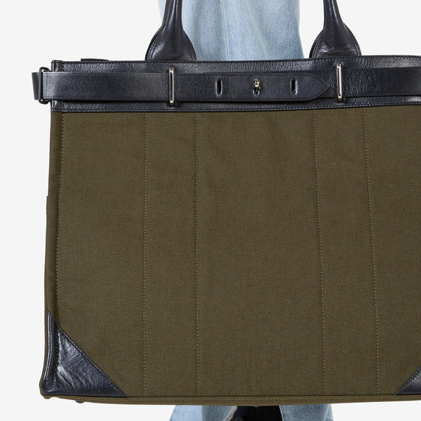 Fork 2 Way Tote Bag Olive (L)