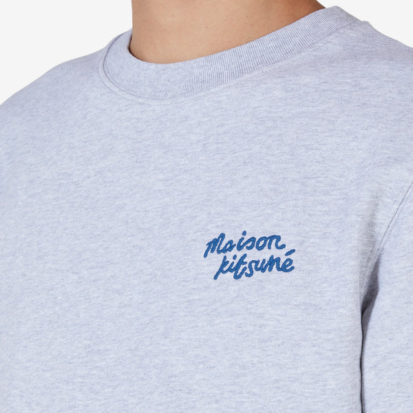 Handwriting Regular Sweatshirt Light Grey Melange Tees