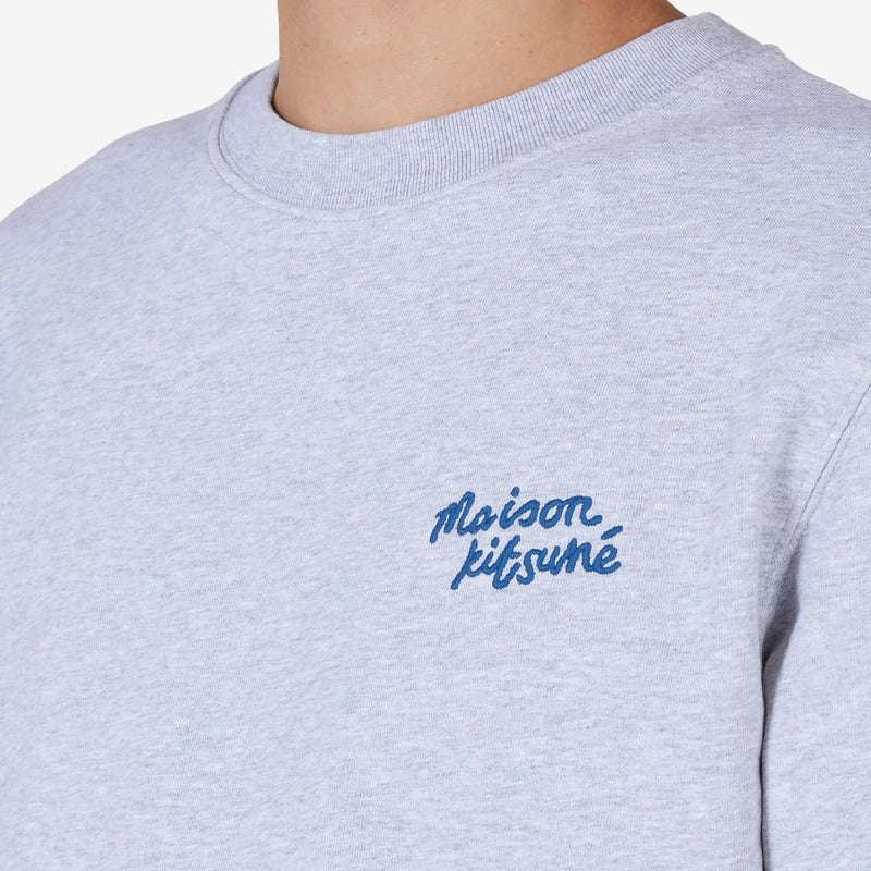 Handwriting Regular Sweatshirt Light Grey Melange Tees