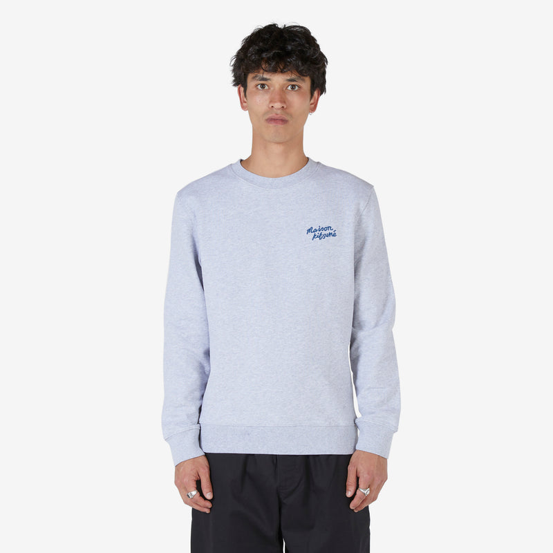 Handwriting Regular Sweatshirt Light Grey Melange Tees