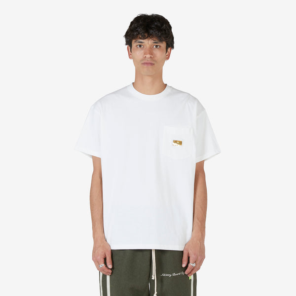 Abc. 123 Short Sleeve Pocket T-Shirt White