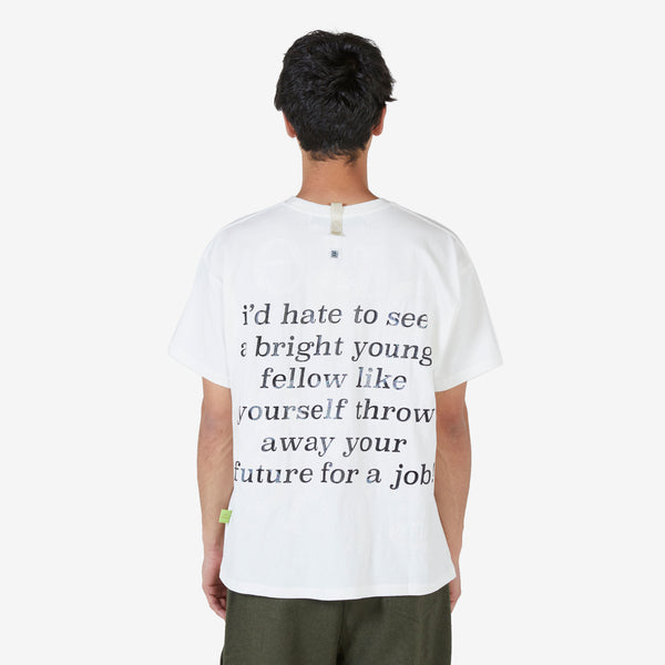 Abc. Work Sucks T-Shirt Selenite White